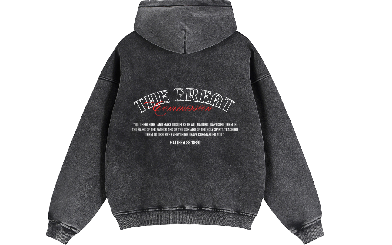 The Great Commission: Washed Zipped Hoodie